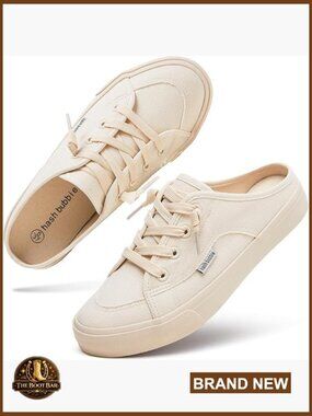 Women's Mules Slip on Sneakers Canvas Backless Shoes
